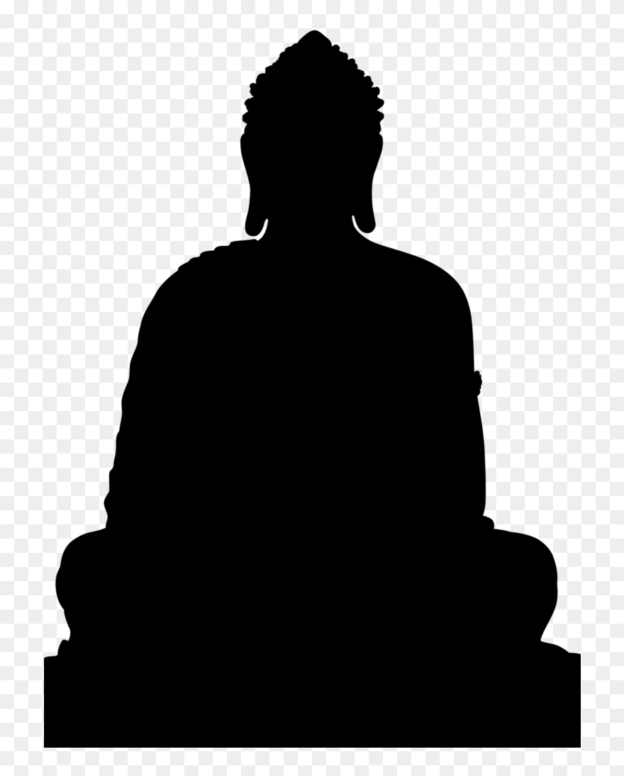 Vector Graphics Illustration Silhouette Image Buddhism - Transparent Buddha Silhouette Png Clipart