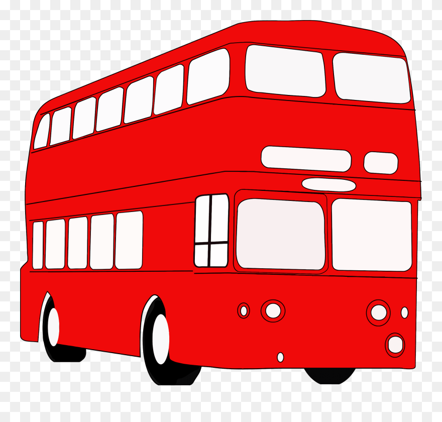 Double Decker Bus Clipart - Png Download