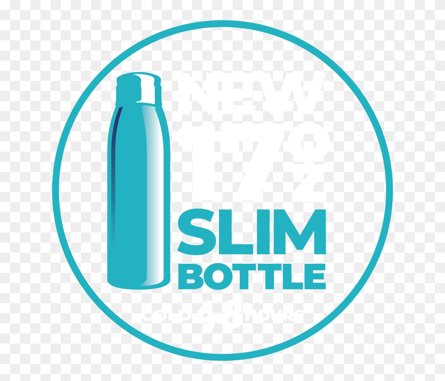 New 17oz Slim Bottle - Water Bottle Clipart