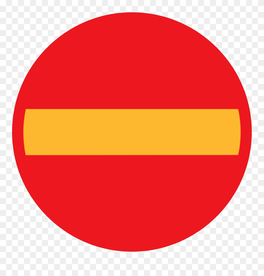 Leomarc Sign No Entry Svg Clip Arts - Soobrakajni Znaci - Png Download