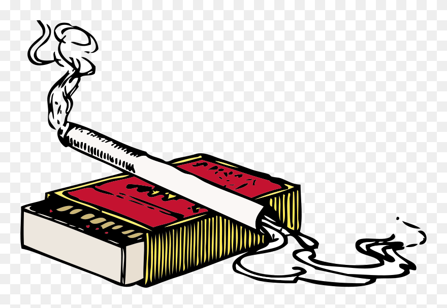 Cigarette And Matchbox - Clipart Png Cigarette Transparent Png