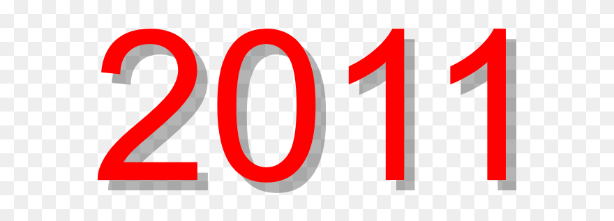 2011 Red Sign Vector Clip Art - Graphic Design - Png Download