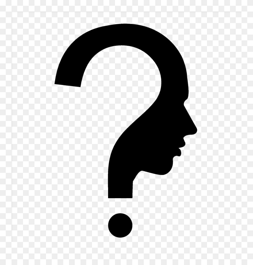 Question Mark Human Head Symbol - Question Mark Logo Png Clipart