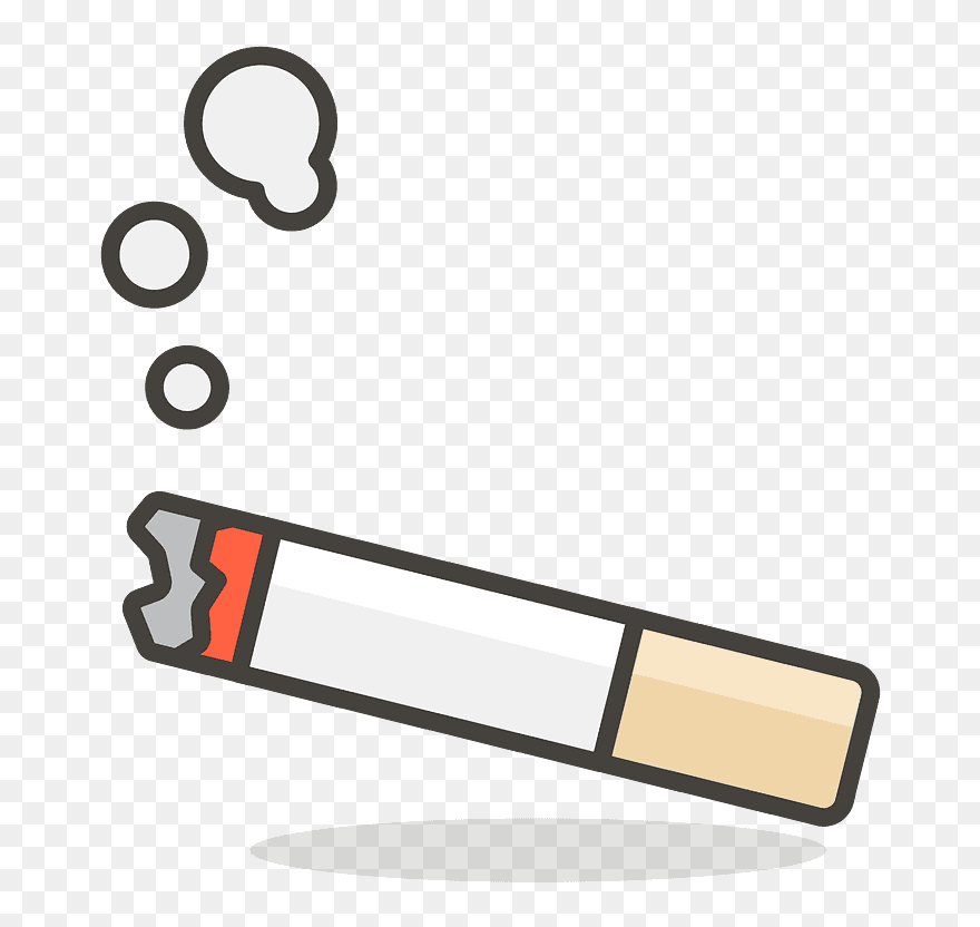 Cigarette Emoji Clipart - Cigarette Icon - Png Download