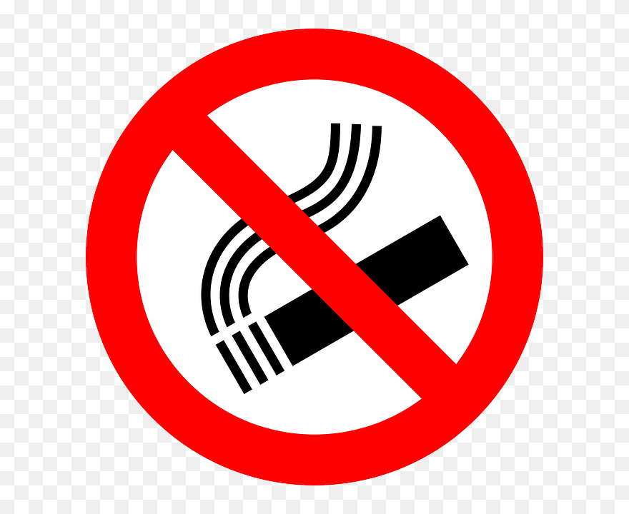 Vector Graphics Of Tilted Crossed Cigarette No Smoking - Whitechapel Station Clipart
