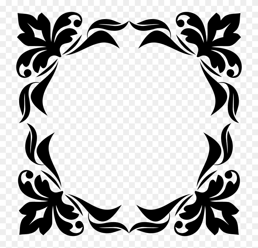 Drawing Of A Smoking Cigarette - Vector Floral Motifs Png Clipart