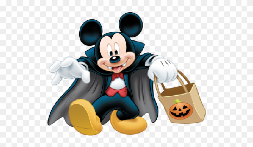 Halloween Mouse Cliparts - Mickey Mouse Halloween Clipart - Png Download