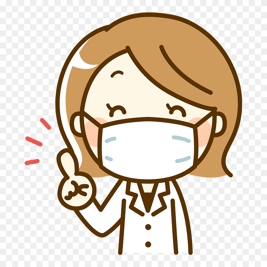 Pharmacist Woman Surgical Mask Clipart Surgical