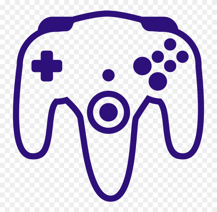 Console Purple Game Accessory Controllers Controller - N64 Controller Png Clipart Transparent Png