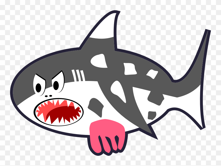 Bustle - Cartoon Shark Clipart