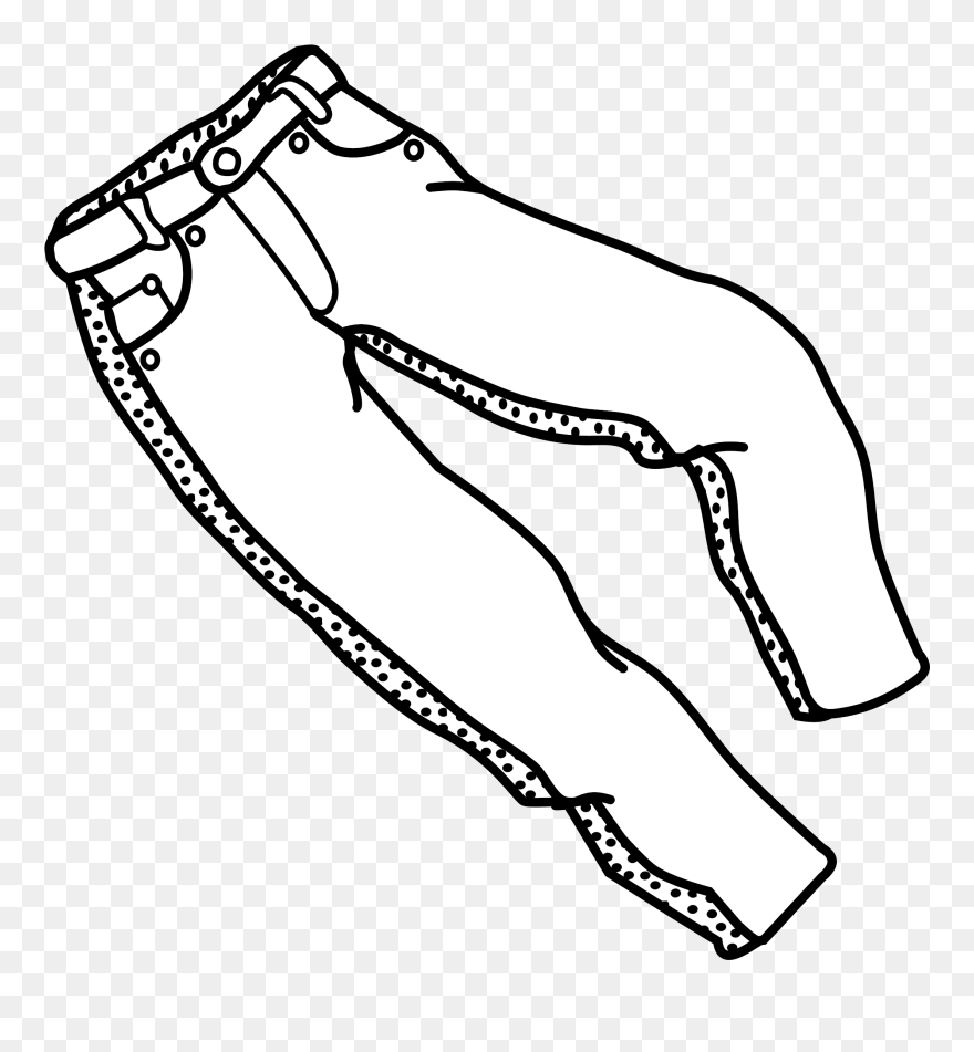 Pants Clipart Black And White Png - Percival's Island Natural Area Transparent Png