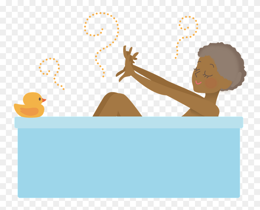 African Woman Bath Clipart - Illustration - Png Download