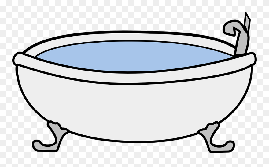 Vintage, Free Illustrations, Antique, Water, Free Images - Bathtub Clipart - Png Download