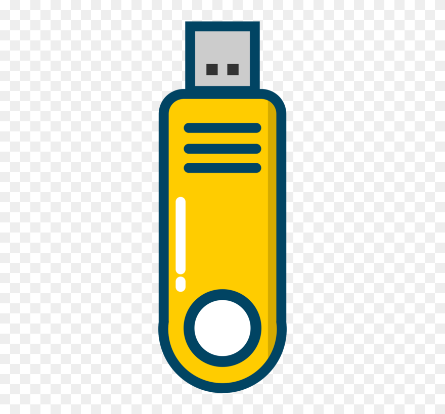 Flash Drive Clipart Storage Device - Transparent Flash Drive Clipart - Png Download