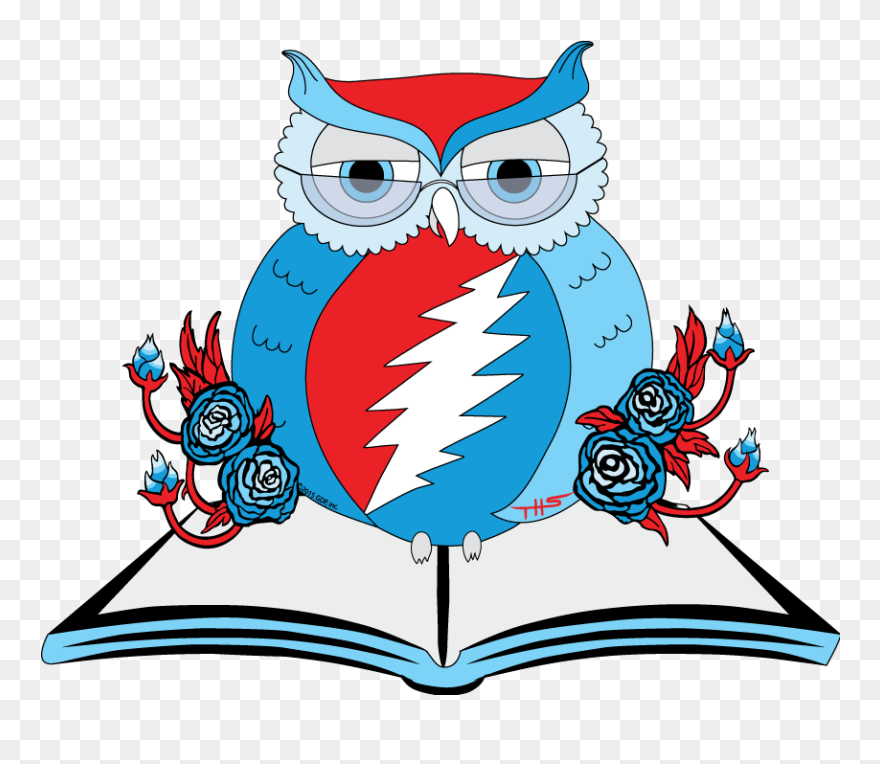 Big Book Center Clipart Download Owlsley"s Eleven Great - Fifty Years Of Deadhead Art Coloring Book - Png Download