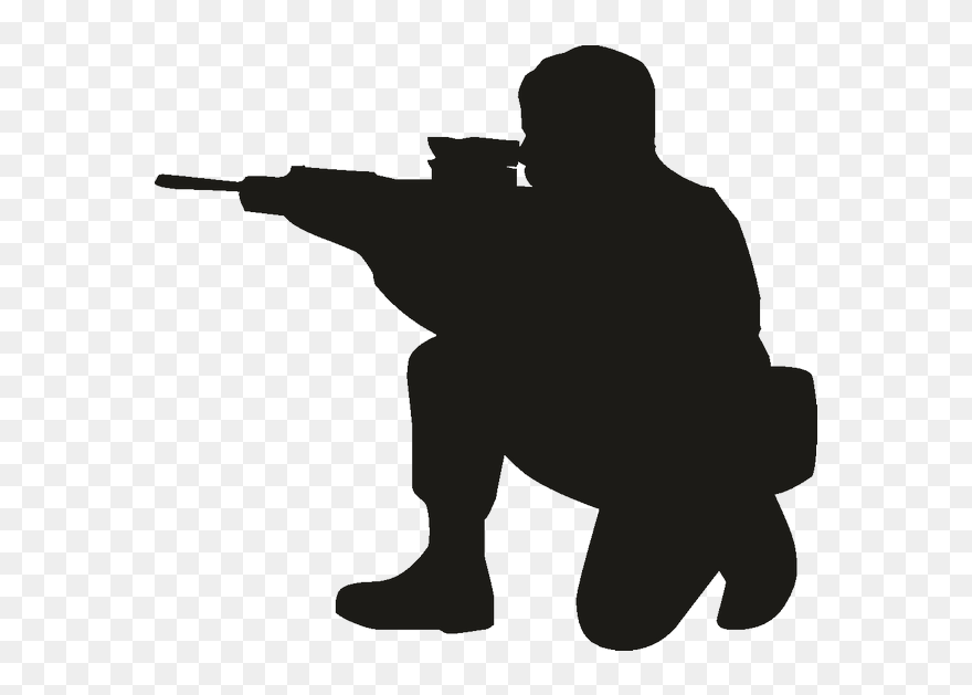 Vector Graphics Paintball Clip Art Stock Illustration - Silhouette Of Paintball Person - Png Download