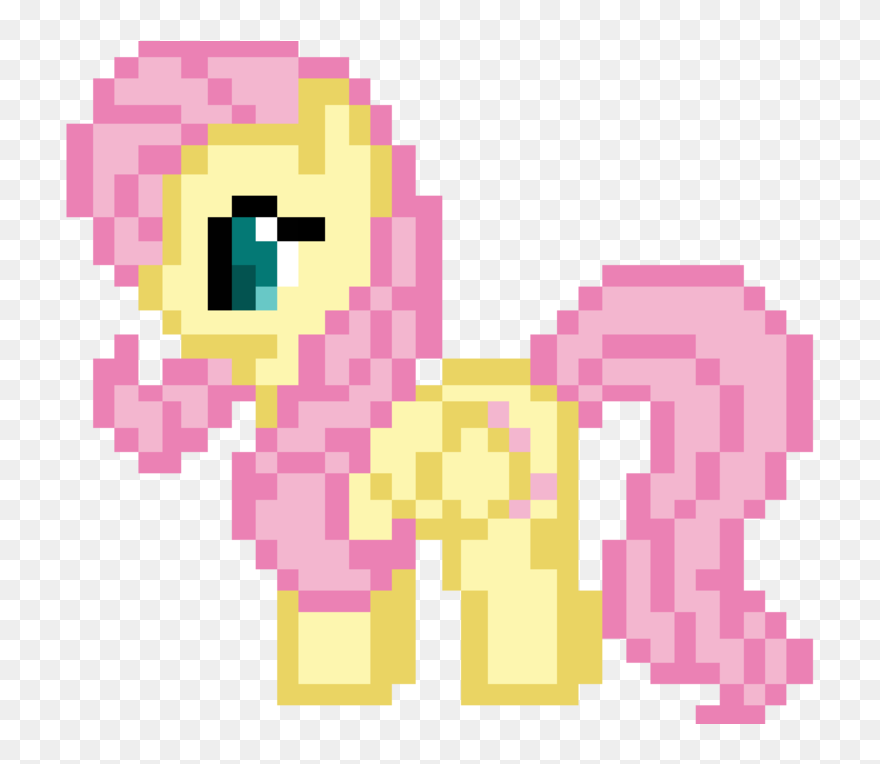 Flashlight Transparent Pixel Art - Easy Fluttershy Pixel My Little Pony Clipart