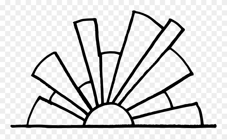 Transparent Tardis Outline Png - Sunset Clipart Black And White