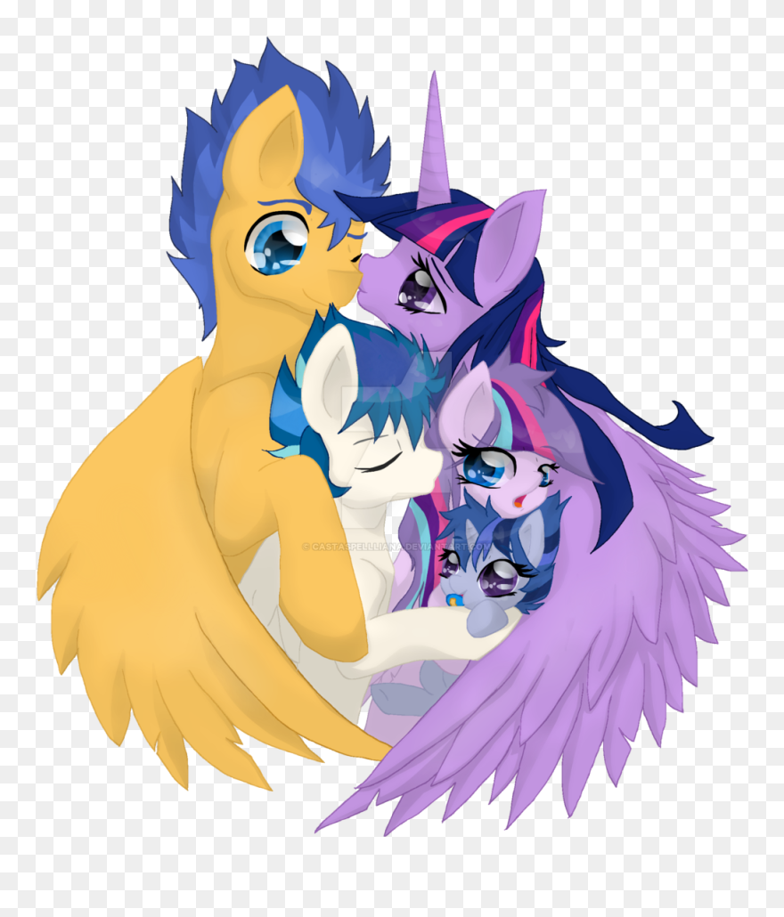 Castaspellliana, Family, Female, Flashlight, Flash - My Little Pony Twilight Sparkle X Flash Sentry Clipart