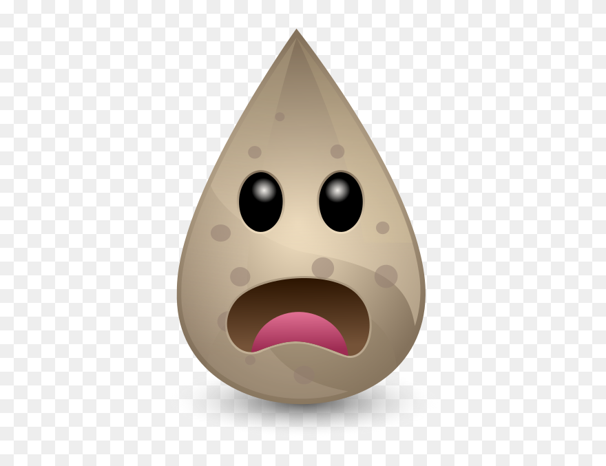 Dirt Clipart Free For Download - Dirty Water Droplet Clipart - Png Download