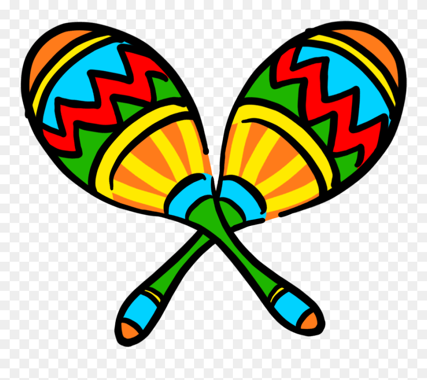 Maracas Clipart Printable - Transparent Background Mexican Maracas - Png Download