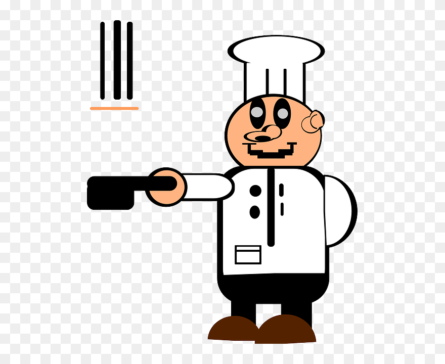 Chef, Cooking, Hat, Person, Pancakes, Pan, Throwing - Chef Clipart