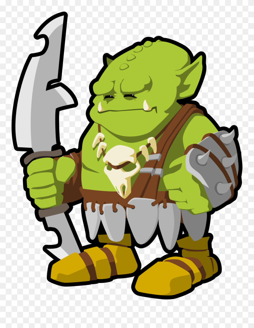 Orc Warrior Vector Image - Orc Clipart - Png Download