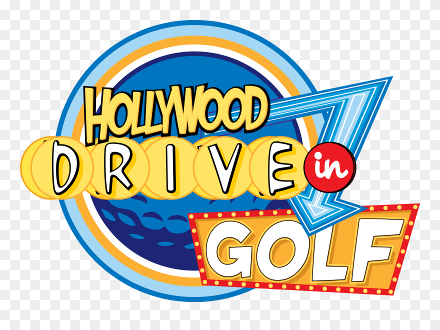 Hollywood Drive In Golf Logo Clipart