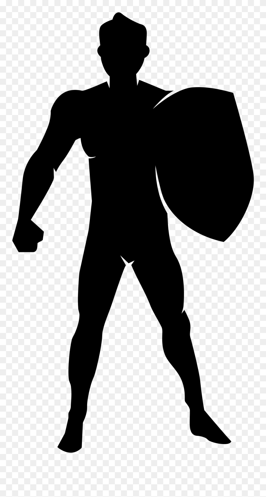 Warrior Silhouette Transparent & Png Clipart Free Download - Warrior Silhouette Png