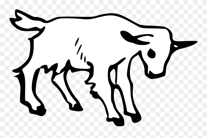 Goat - Outline Of A Goat Clipart