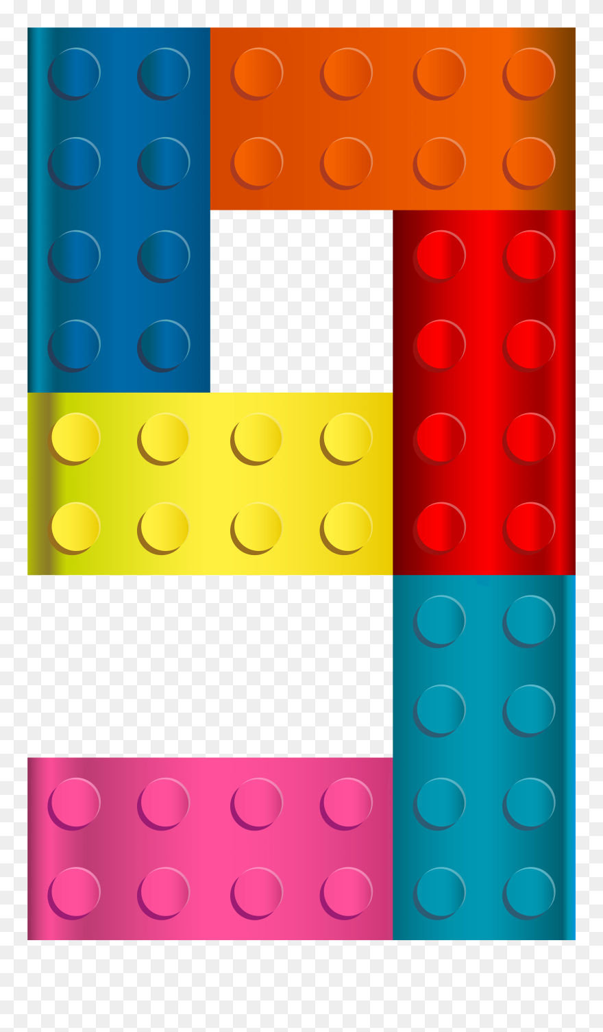 Lego Number Nine Png Transparent Clip Art Image - Lego 9 Number Transparent