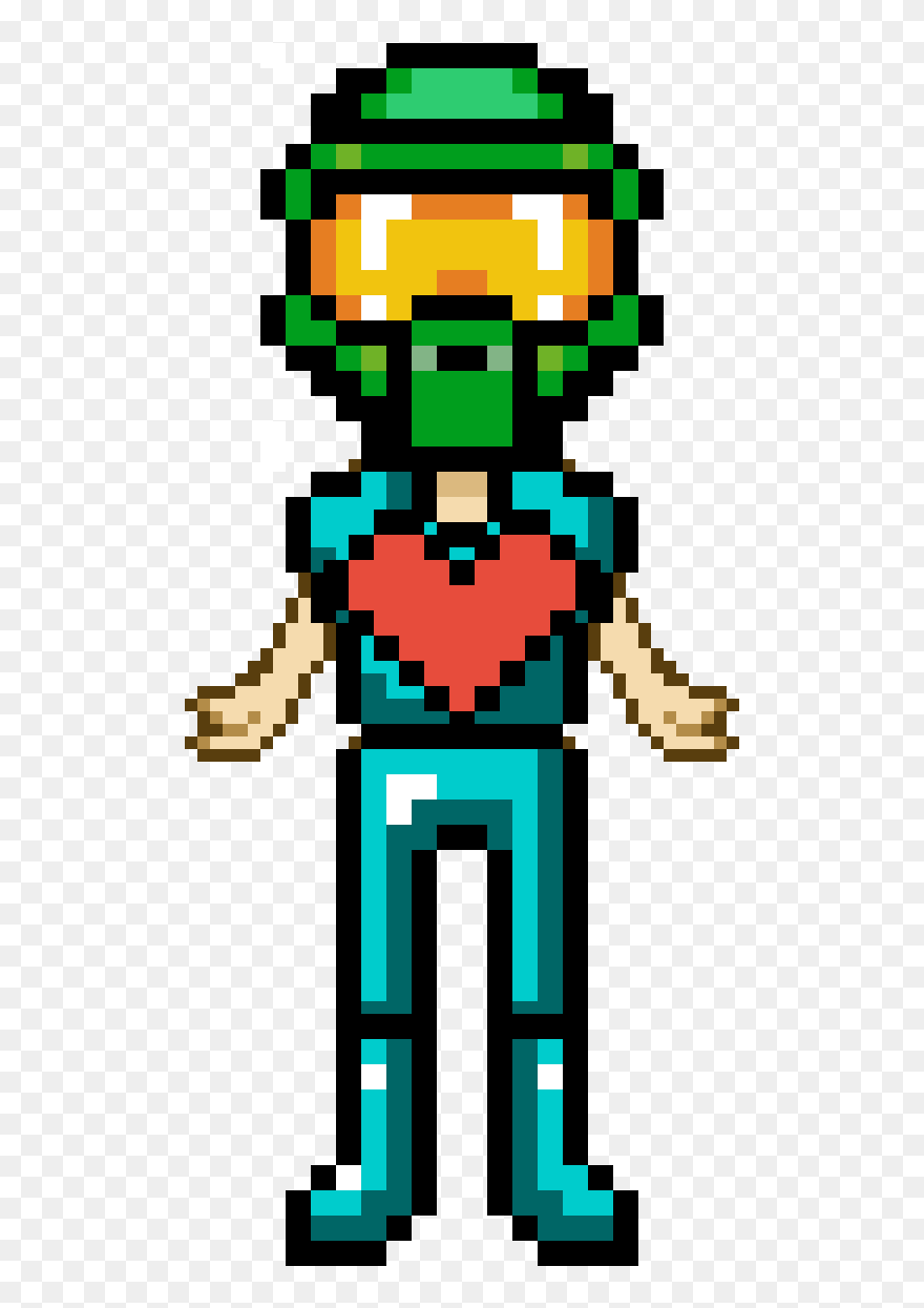 Transparent Supergirl Clip Art - Master Chief Pixel Art - Png Download
