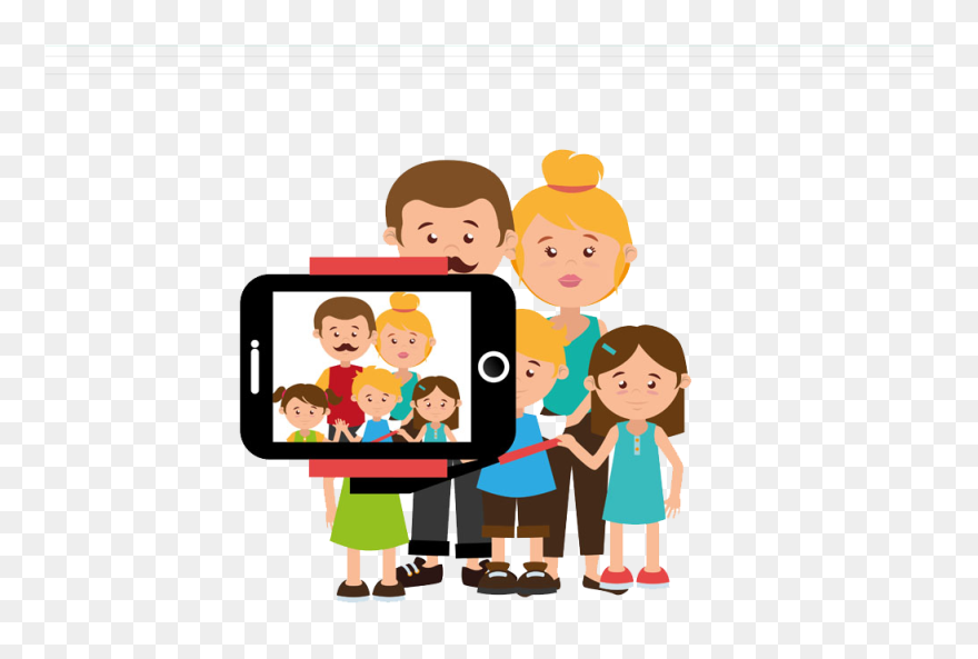 Creative Images Gallery For - Family Selfie Clipart - Png Download