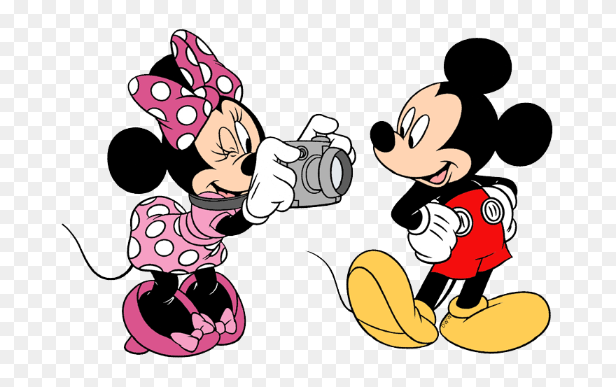 Mickey And Minnie Taking Clipart