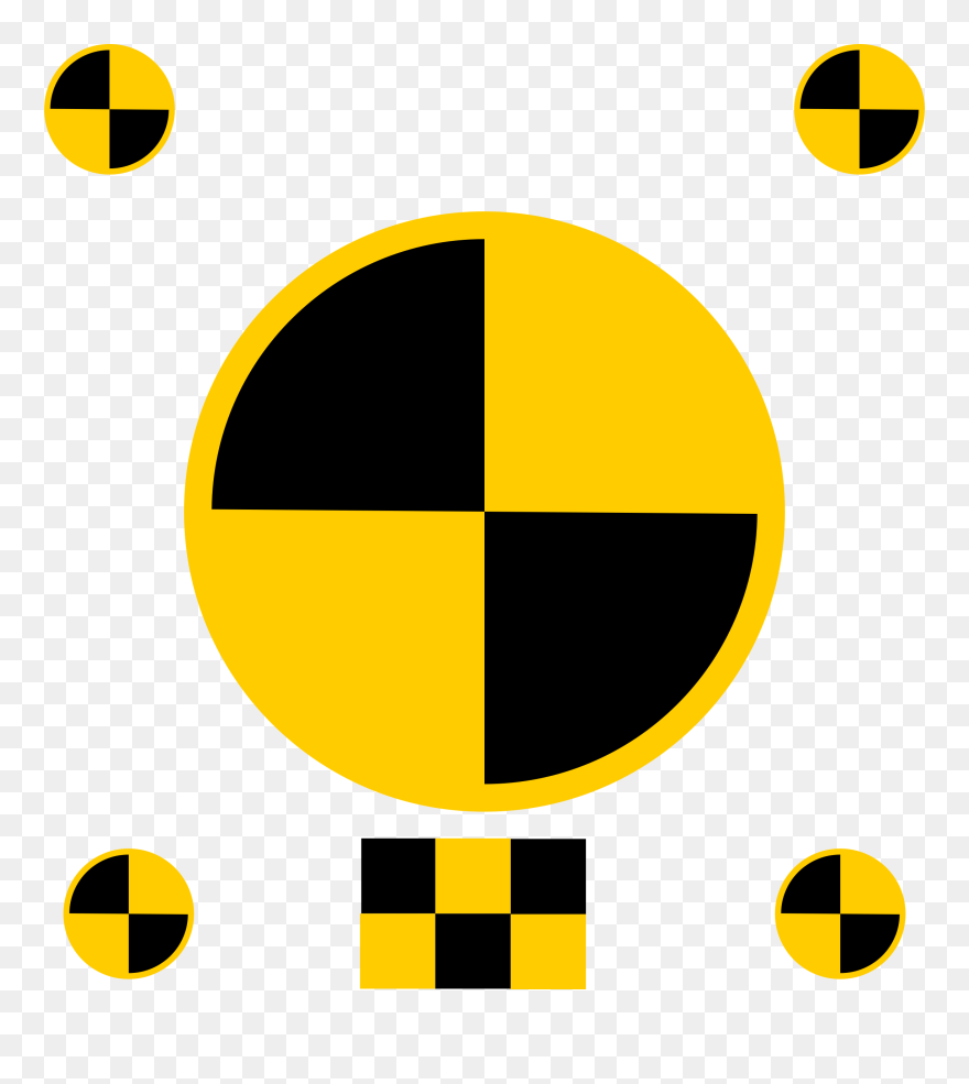 Transparent Marker Clipart - Crash Test Dummy Symbol Png