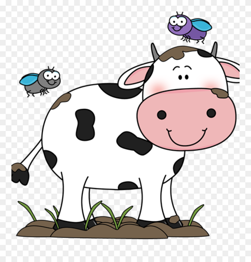 Clip Art Holstein Friesian Cattle Dairy Cattle Image - Cow Farm Animals Clipart - Png Download