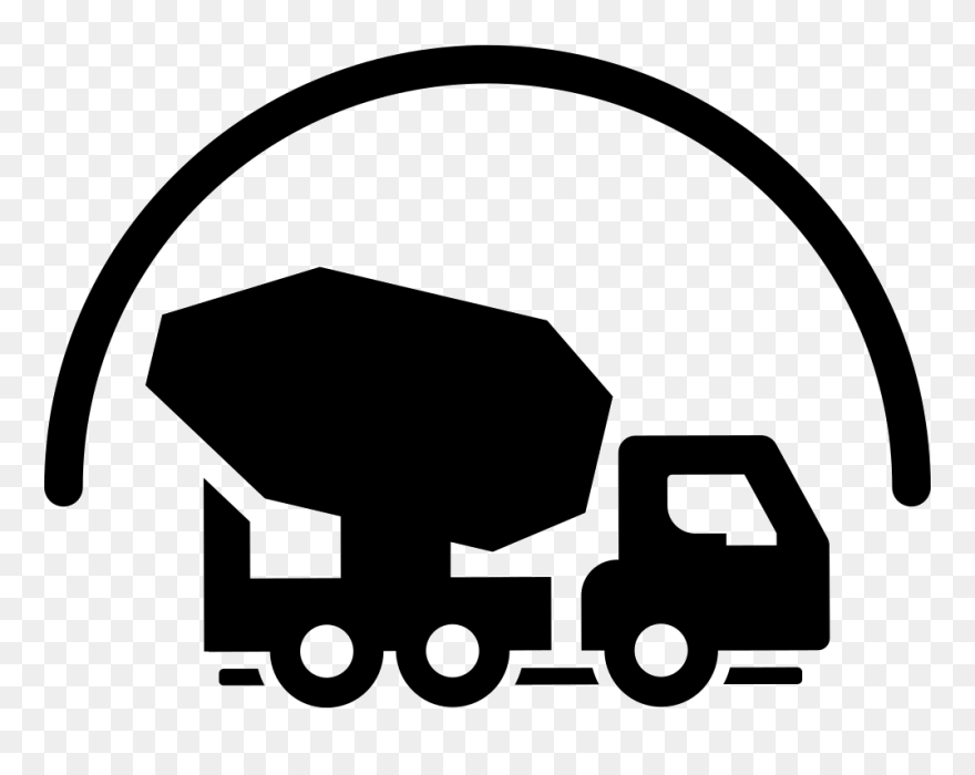 Architectural Engineering Road Cement Mixers Clip Art - Concrete Mixer - Png Download