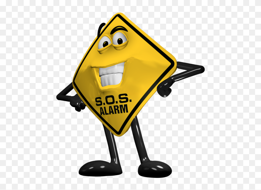 Stickermannobackground - Sos Alarm Clipart