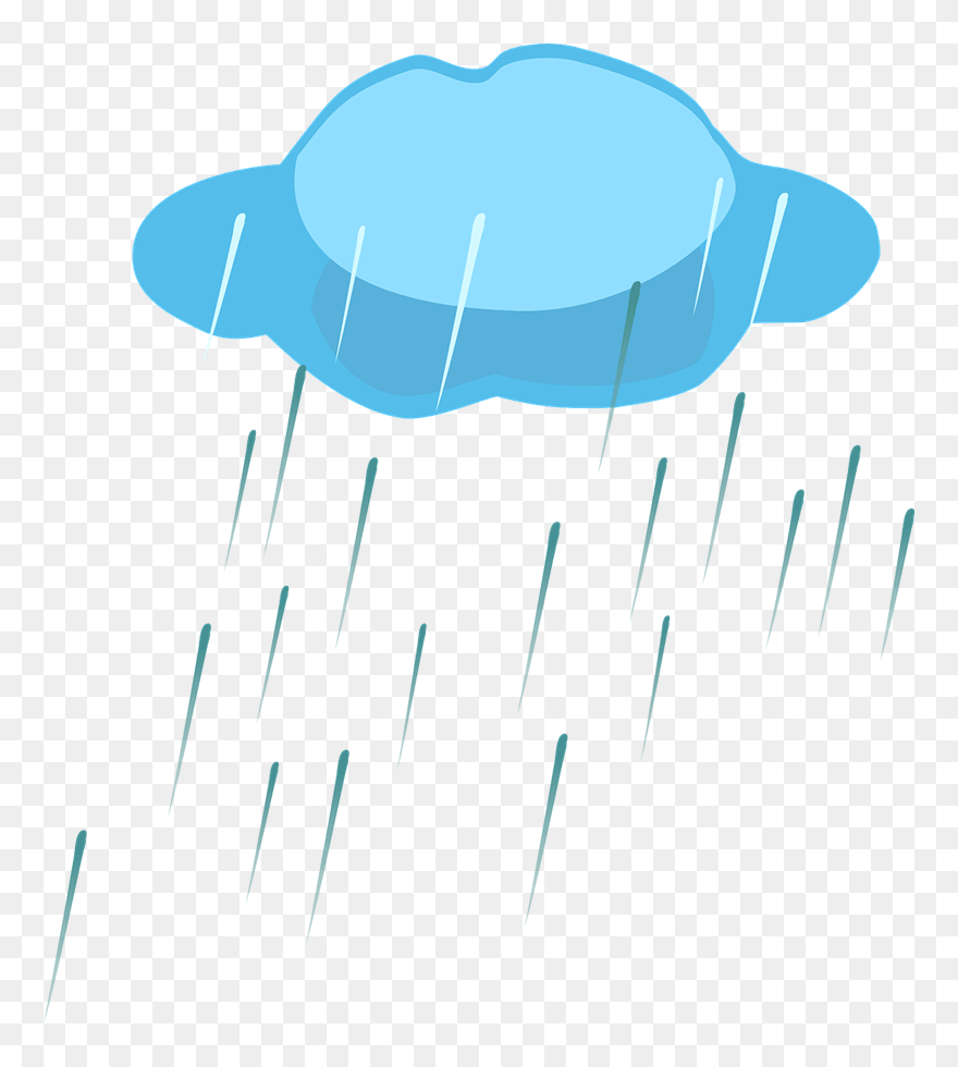 Rain Showers Clip Art - Rain Shower Clipart - Png Download