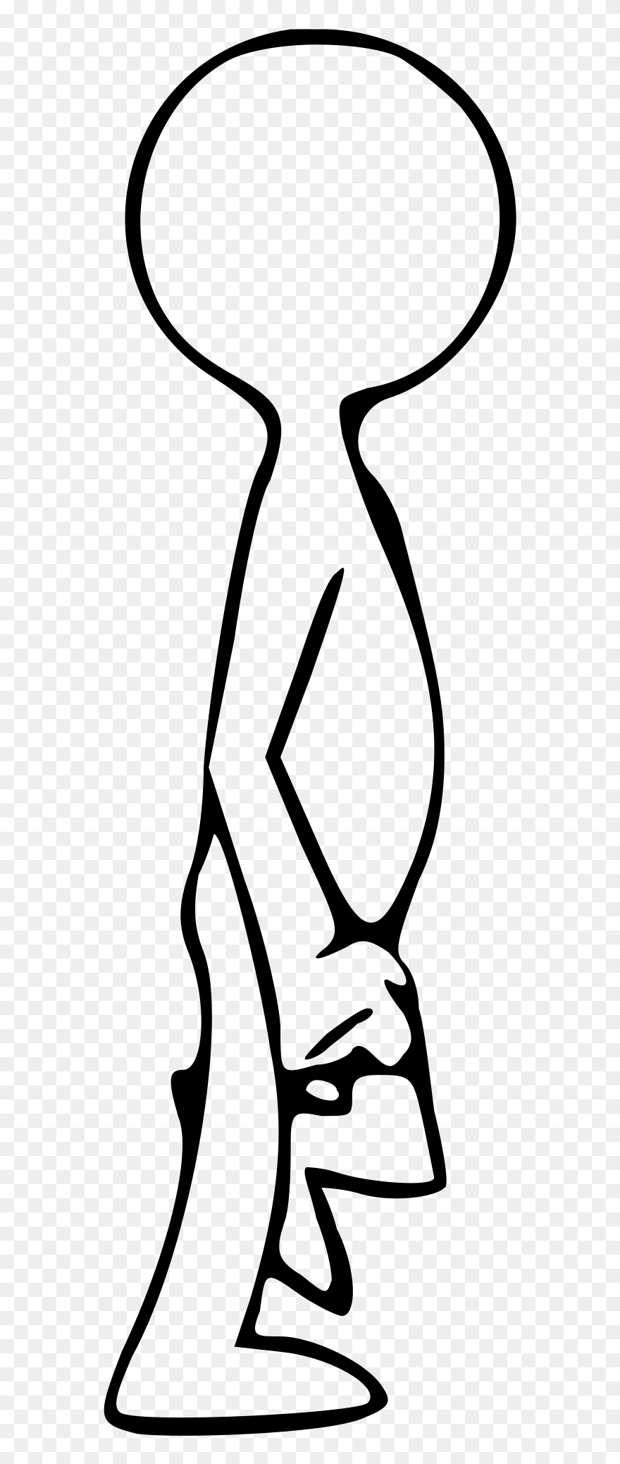 Clipart Walking In The Snow Black And White Graphic - Walk Cycle Animation Png Transparent Png