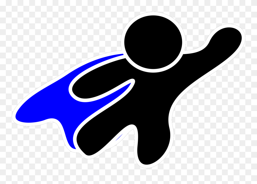 Super Hero Cape Logo Clipart