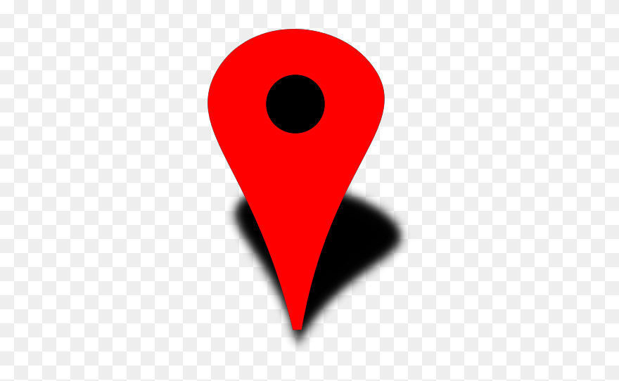Red Dot On Map Clipart