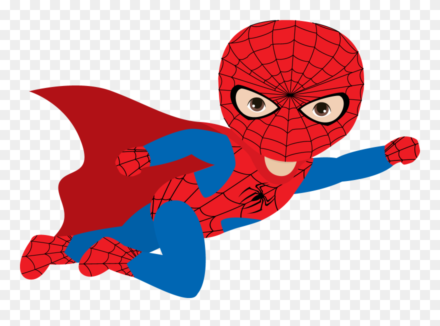 Kid Spiderman Clipart - Png Download