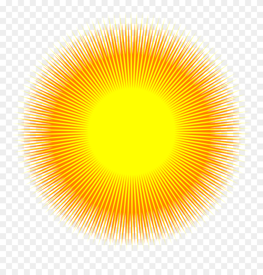 Yellow Sunburst Png - Glow Clipart Transparent Png