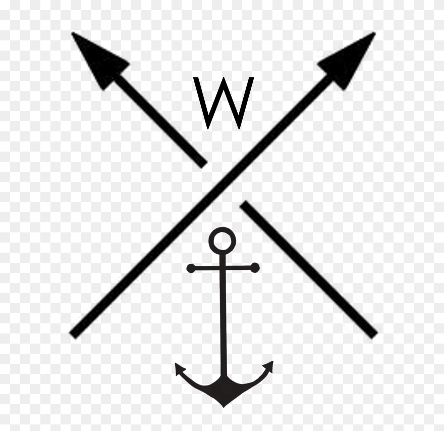 Arrow Png Tumblr - Transparent Background Clip Art Arrows Crossed