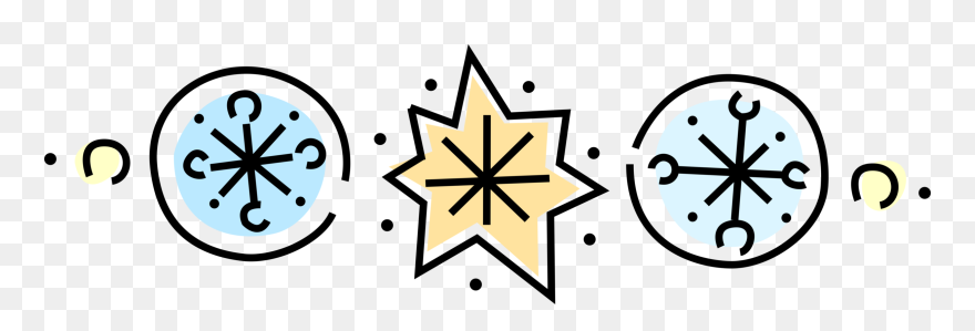 Vector Illustration Of Ice Crystal Snowflakes Snow - Snow Ice Crystal Vector Clipart