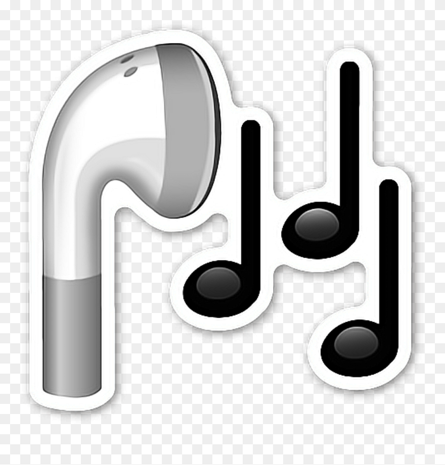Music Sticker By Pandakek - Music Emoji Png Clipart