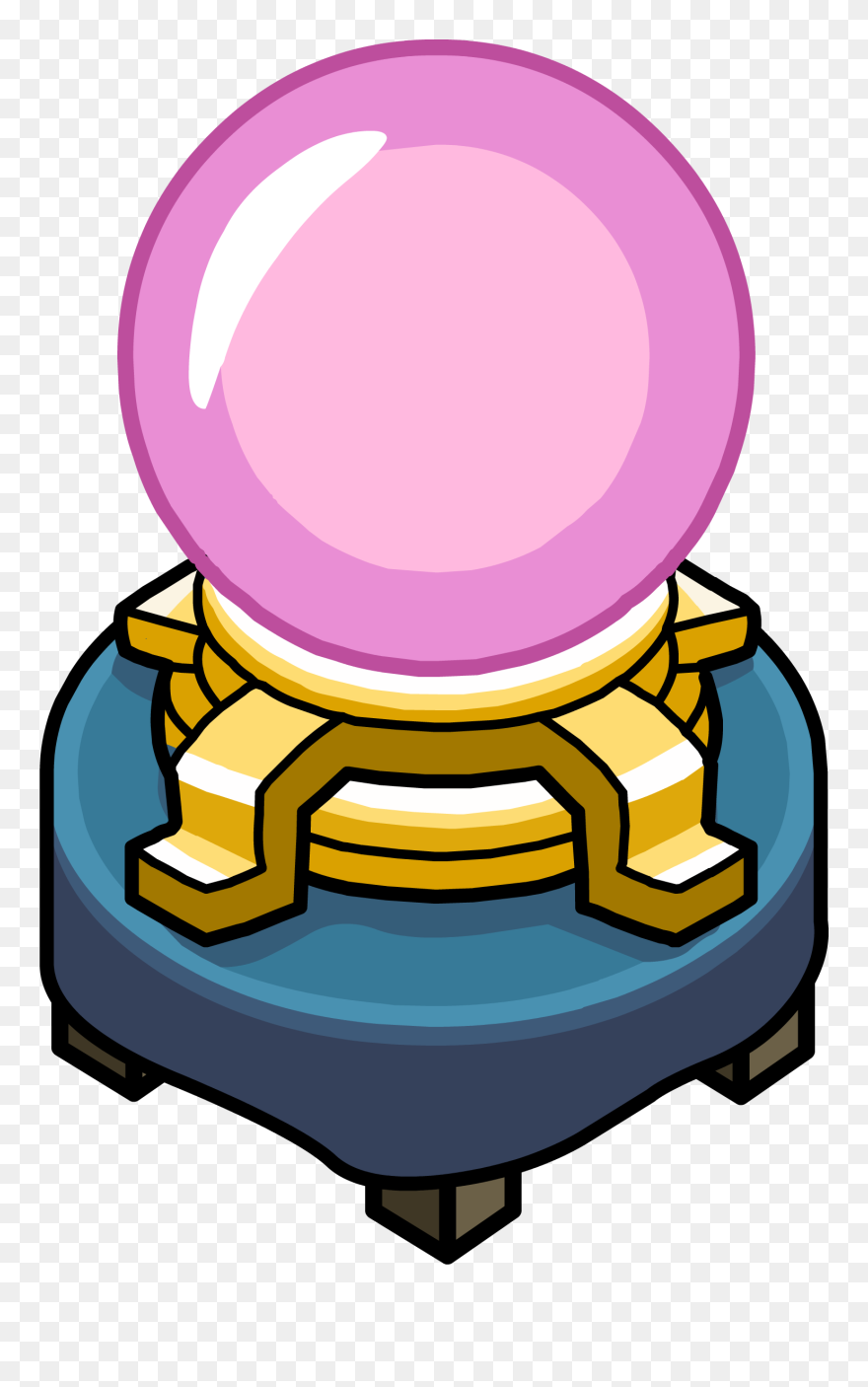 Club Penguin Wiki - Crystal Ball Cartoon Png Clipart