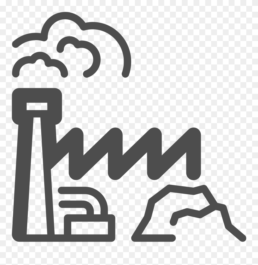 Coal Power Plant - Thermal Power Plant Logo Clipart