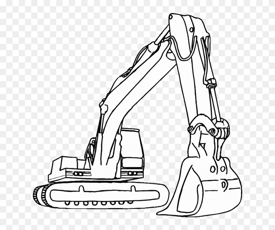 Construction Trucks To Color Png Download Construction - Construction Coloring Pages Clipart